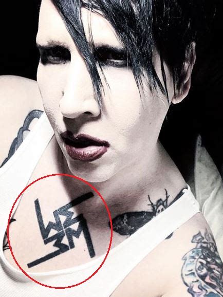 tattoo marilyn manson|Marilyn Mansons 27 Tattoos & Their Meanings